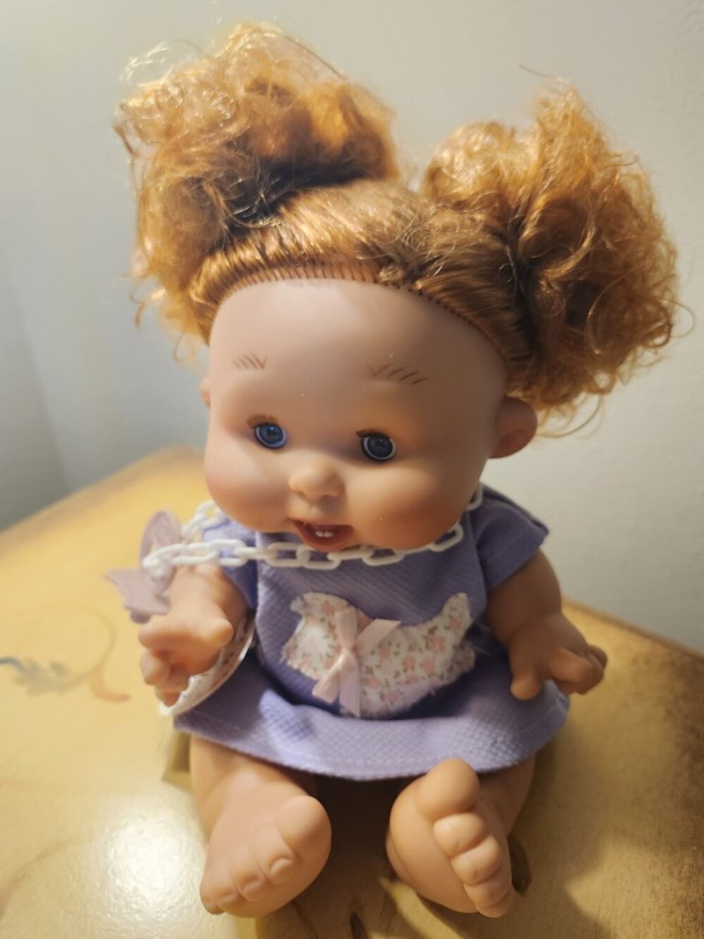 Nines d'Onil Pepote Doll 10" Red Hair Purple Dress